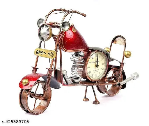 The Bike with Clock Showpiece