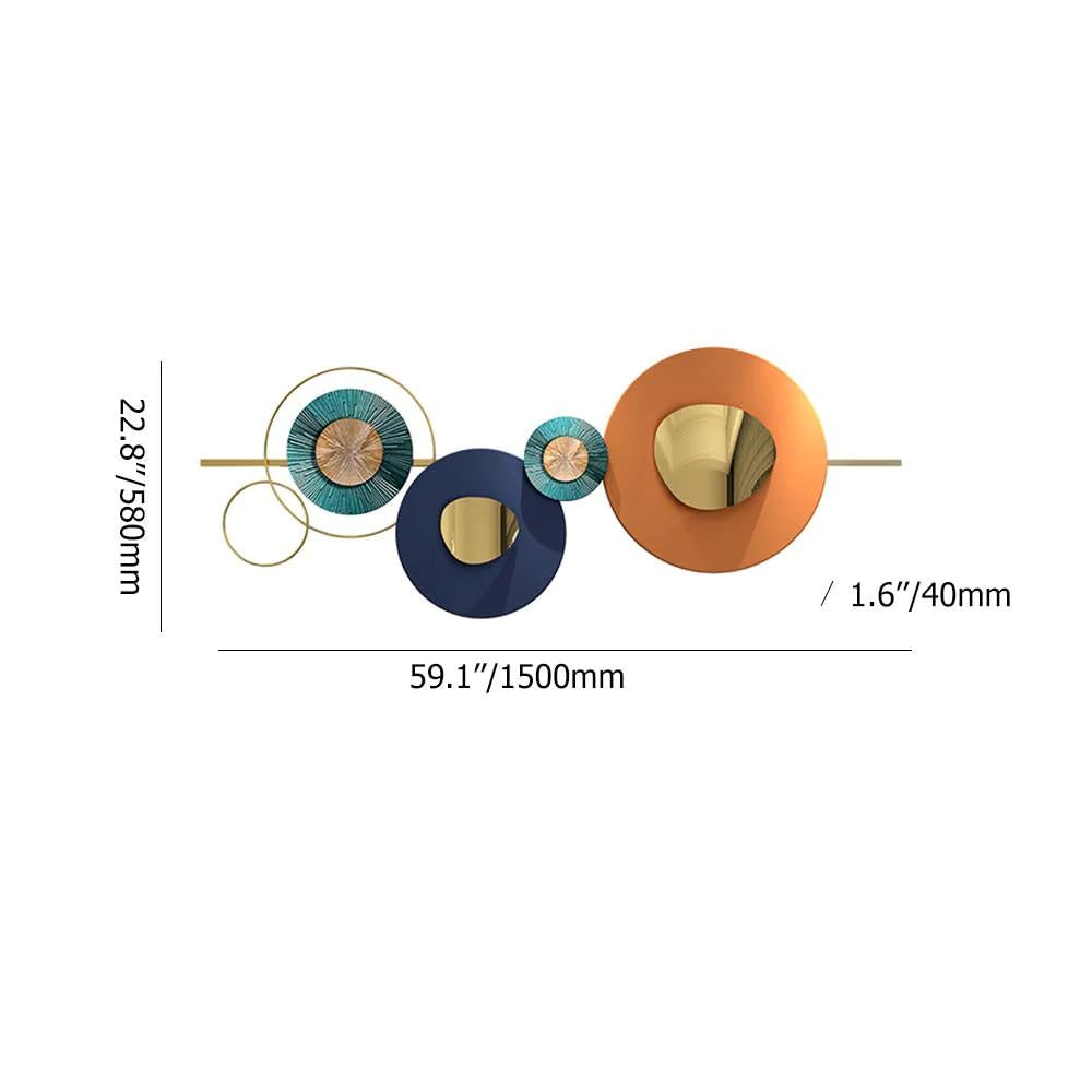 The Modern Luxury Iron Achma Round Plates Decor Wall Art