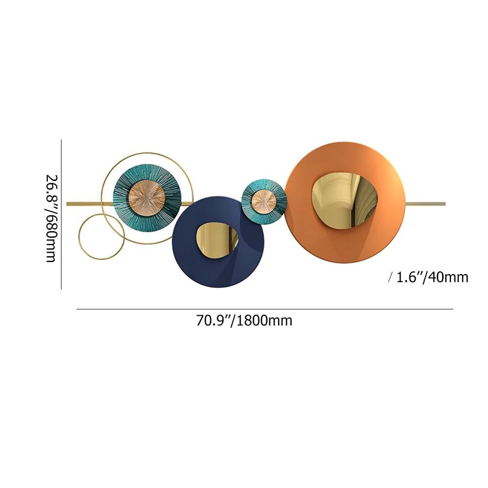 The Modern Luxury Iron Achma Round Plates Decor Wall Art