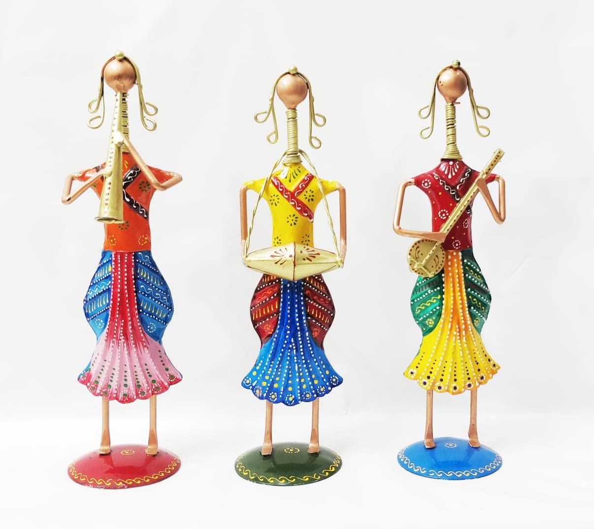 The Iron Tribal Musician Lady Doll (Set of 3)