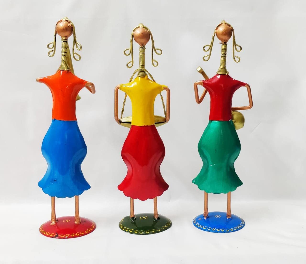 The Iron Tribal Musician Lady Doll (Set of 3)