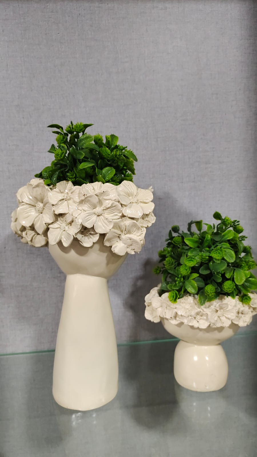 Gorgeous Lady Flower Resin Vase Set