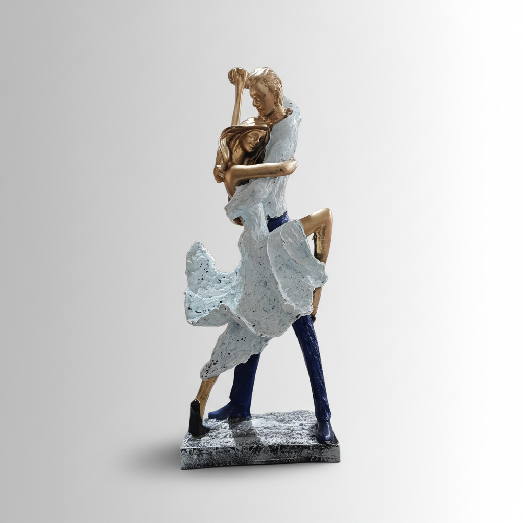 Tango Dancing Couple Statue – Elegant Decorative Showpiece