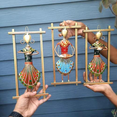 Wall Hanging Panjabi Doll Musicians Decorative wall decor