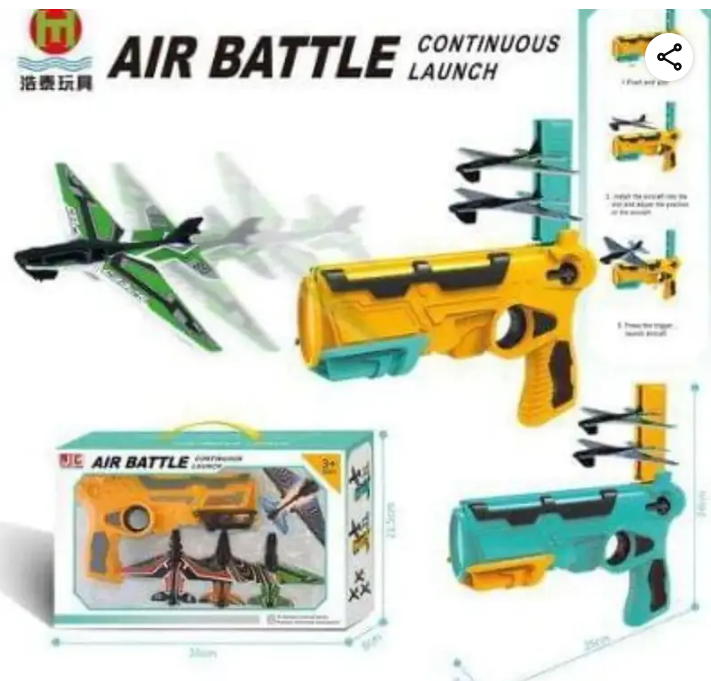 Foam Glider Planes with Launcher Gun – Exciting Outdoor & Indoor Fun!