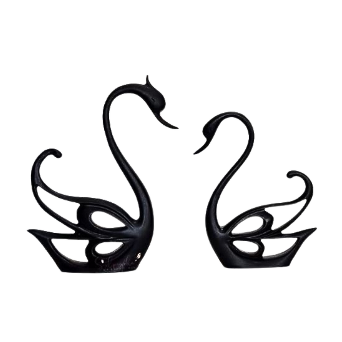 Beautiful Handcrafted Modern Art Swan Pair Polyresin Showpiece
