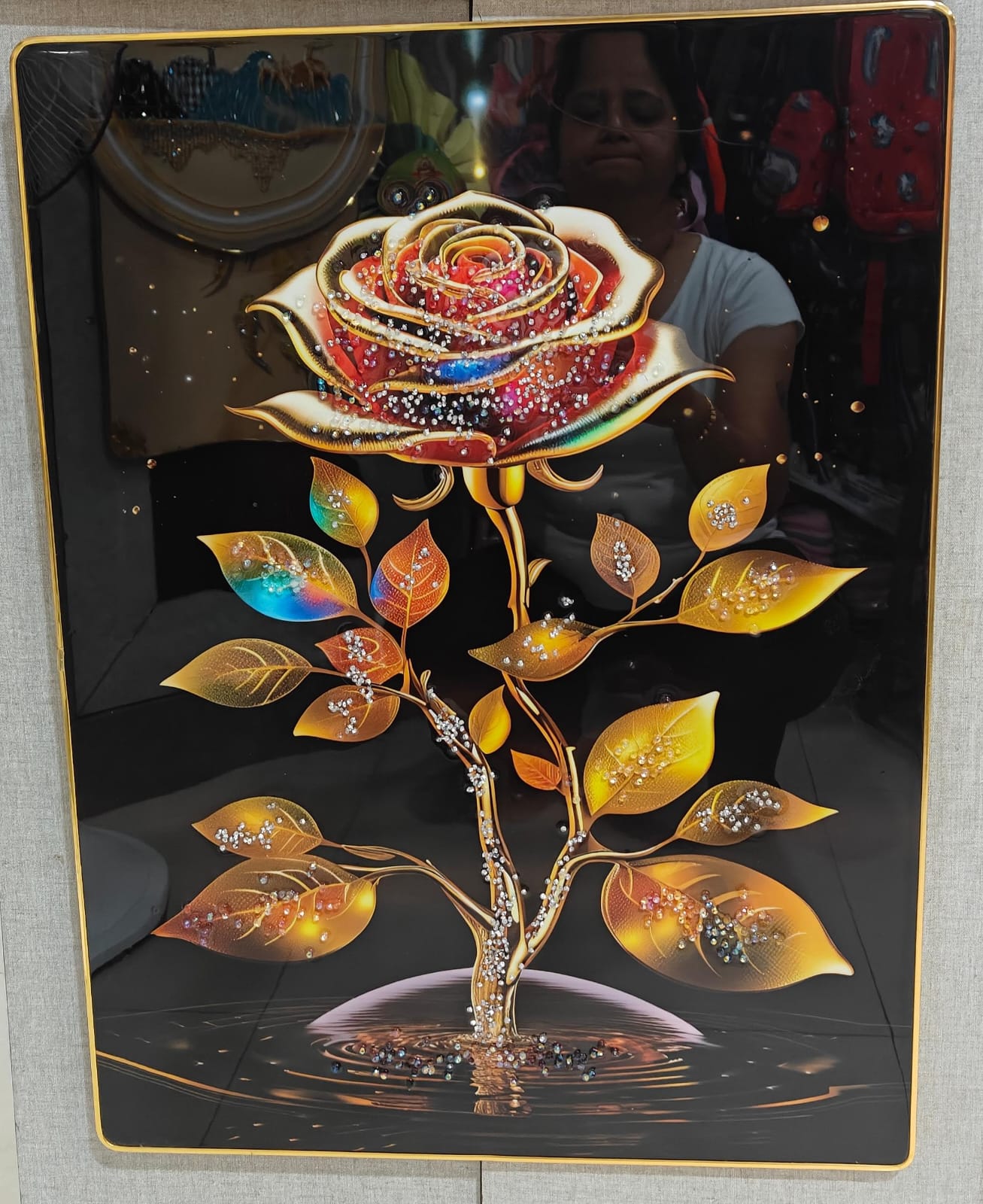 Rose Wall Décor Frame