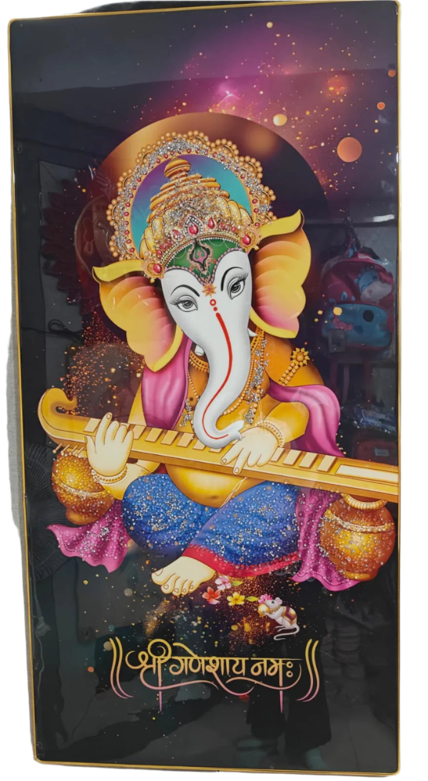 Ganesh Veena Playing Wall Décor
