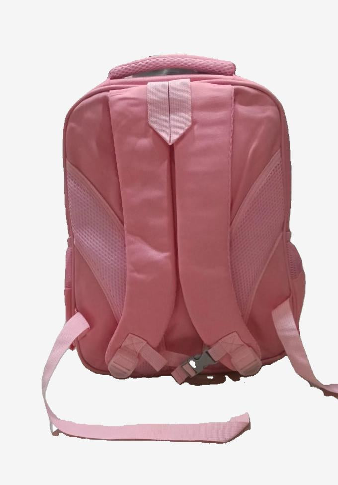 16-Inch Printed Kids Backpack β Pink | 3-Pocket School Bag | Cute Cartoon Design