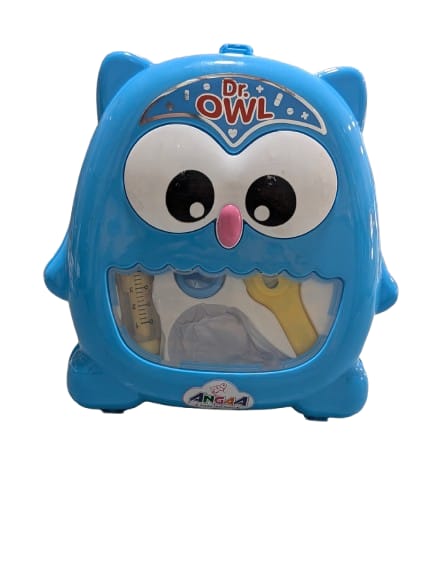 Owl-Shaped Kids’ Doctor Trolley Play Set