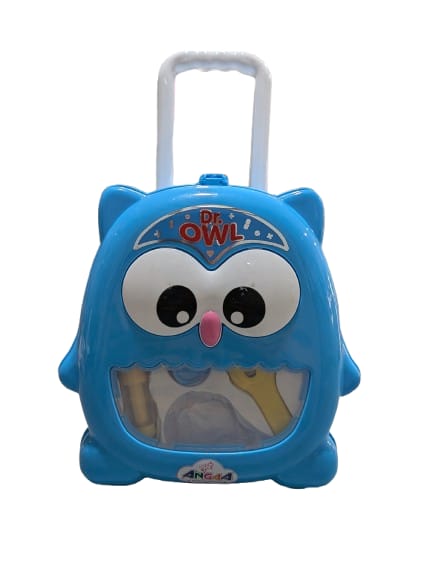Owl-Shaped Kids’ Doctor Trolley Play Set