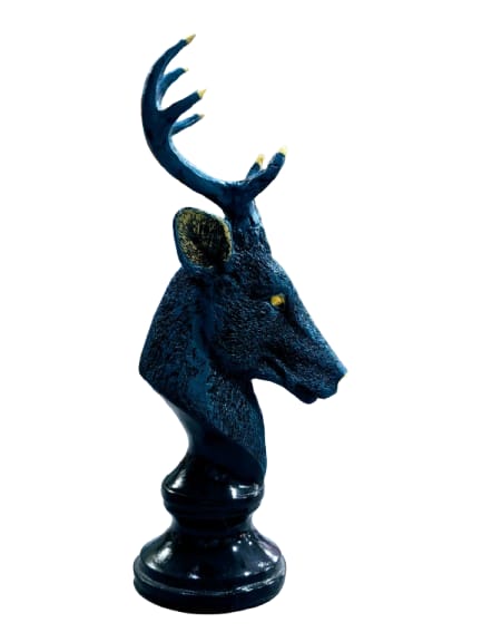Decorative Deer Resin Showpiece – 12 x 5 inches
