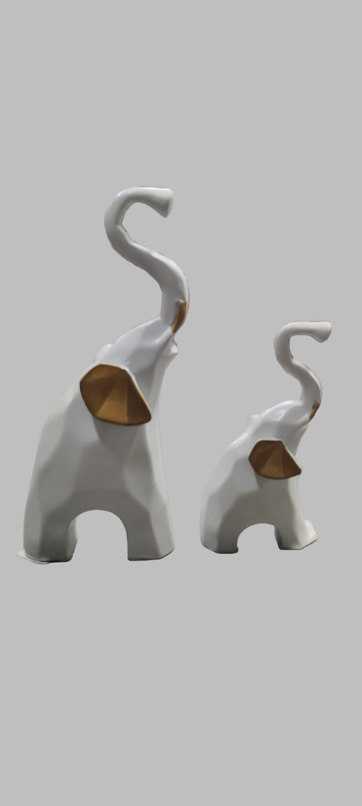 Modern Elephant Set – 2 Pieces (9 x 6 inches)