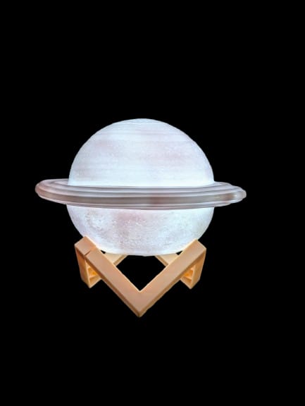 3D Saturn Moon Lamp with Adjustable Soft Light