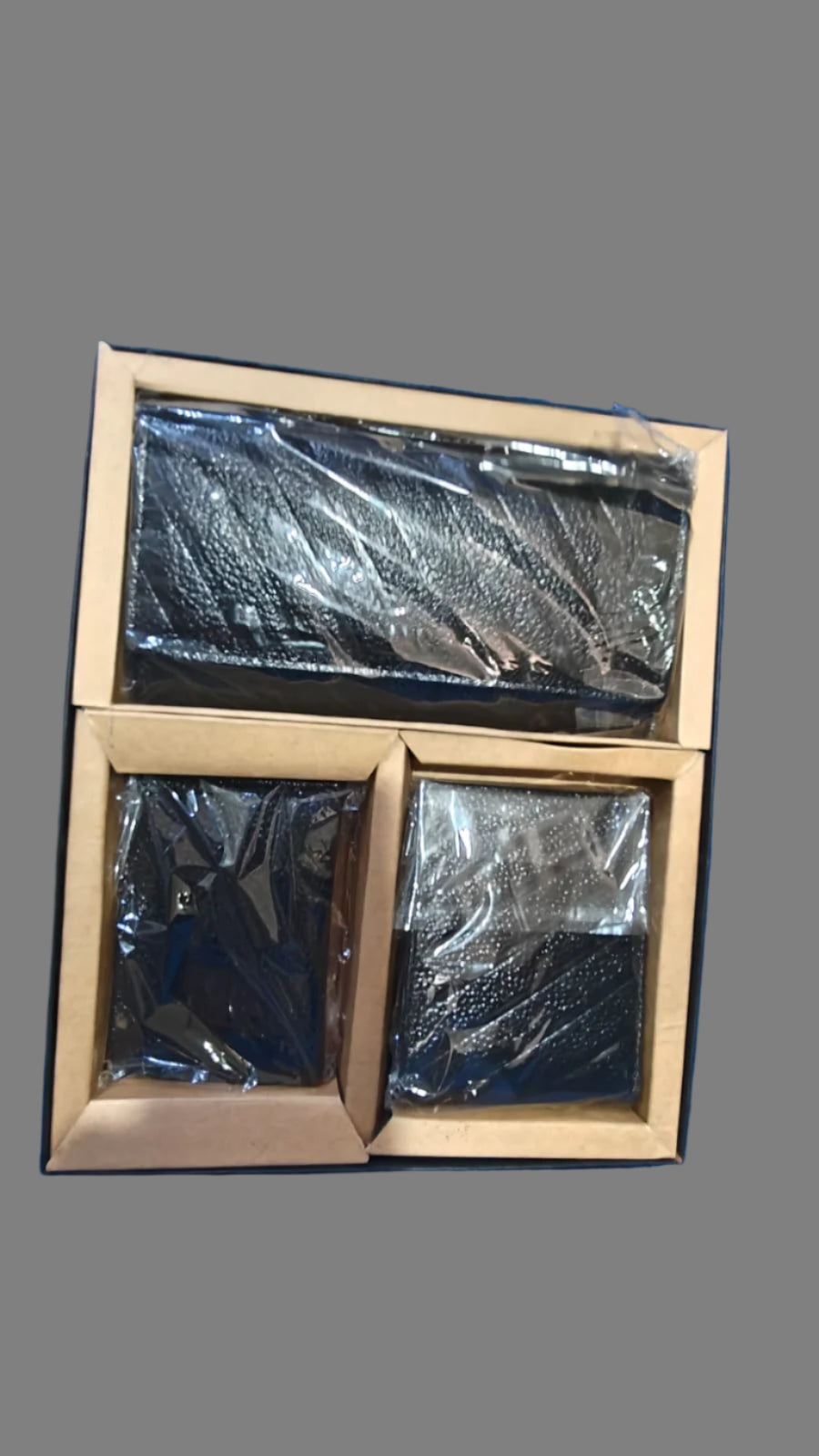 Leather Wallet and Clutch With Card Case