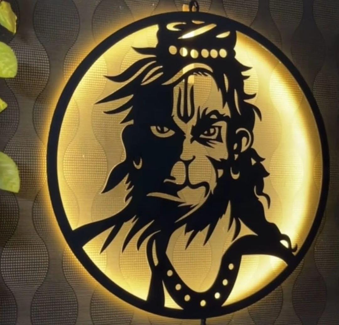 Hanuman Wall Decor Metal Figurers