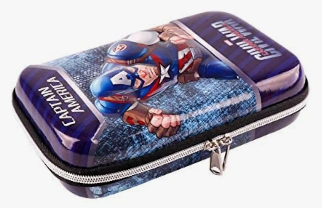 3D Captain America Pencil Box