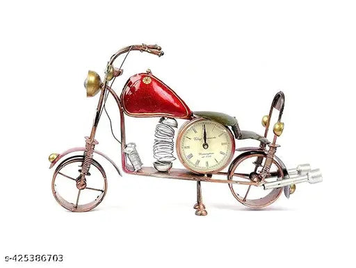 The Bike with Clock Showpiece