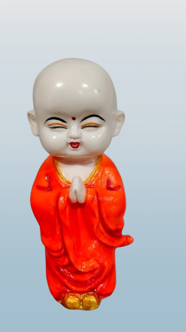 Baby Praying Monk Resin Showpiece