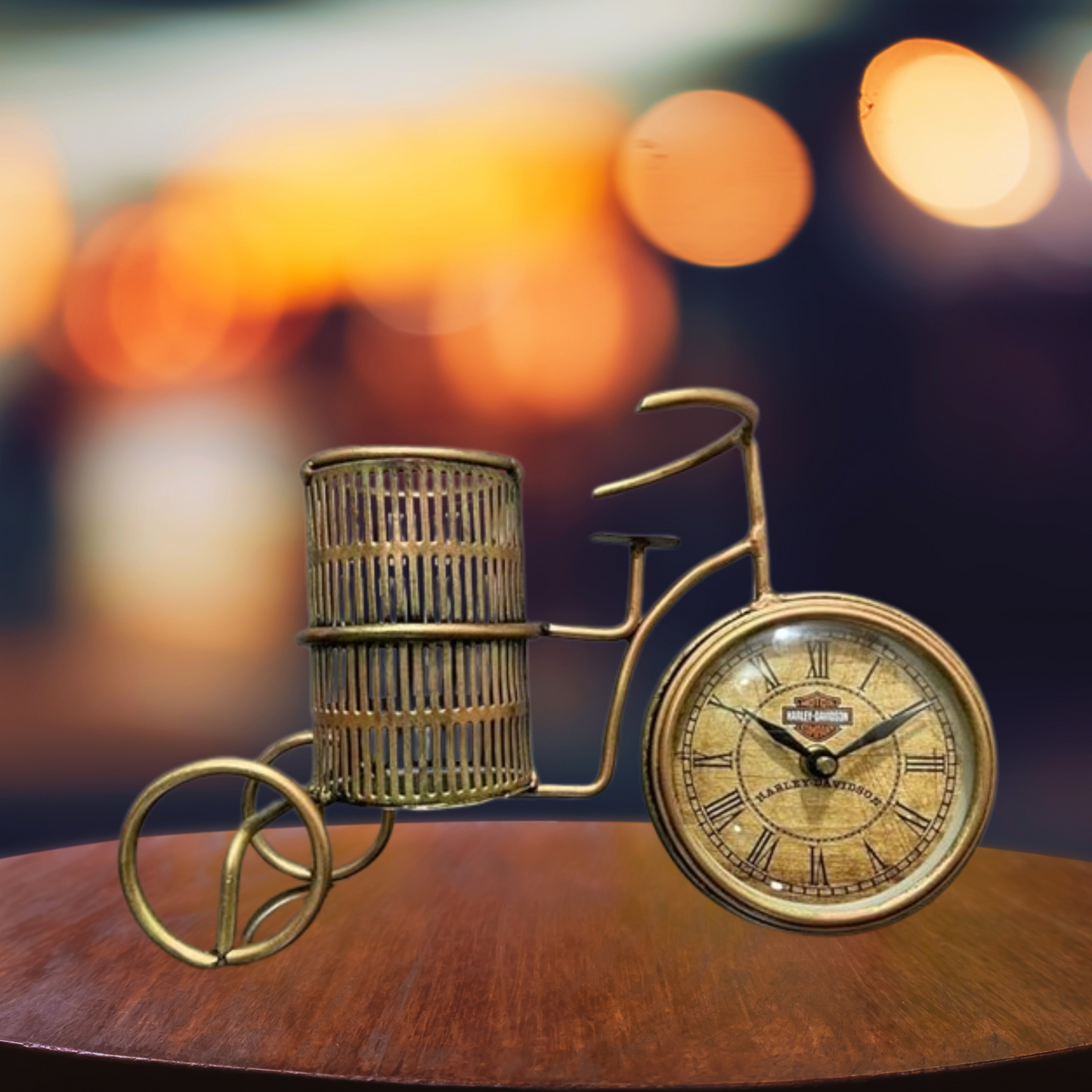 Antique Cycle Clock Agiftshop