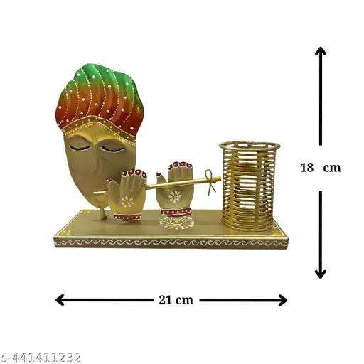 The Sitting Musical Krishna Pen Stand