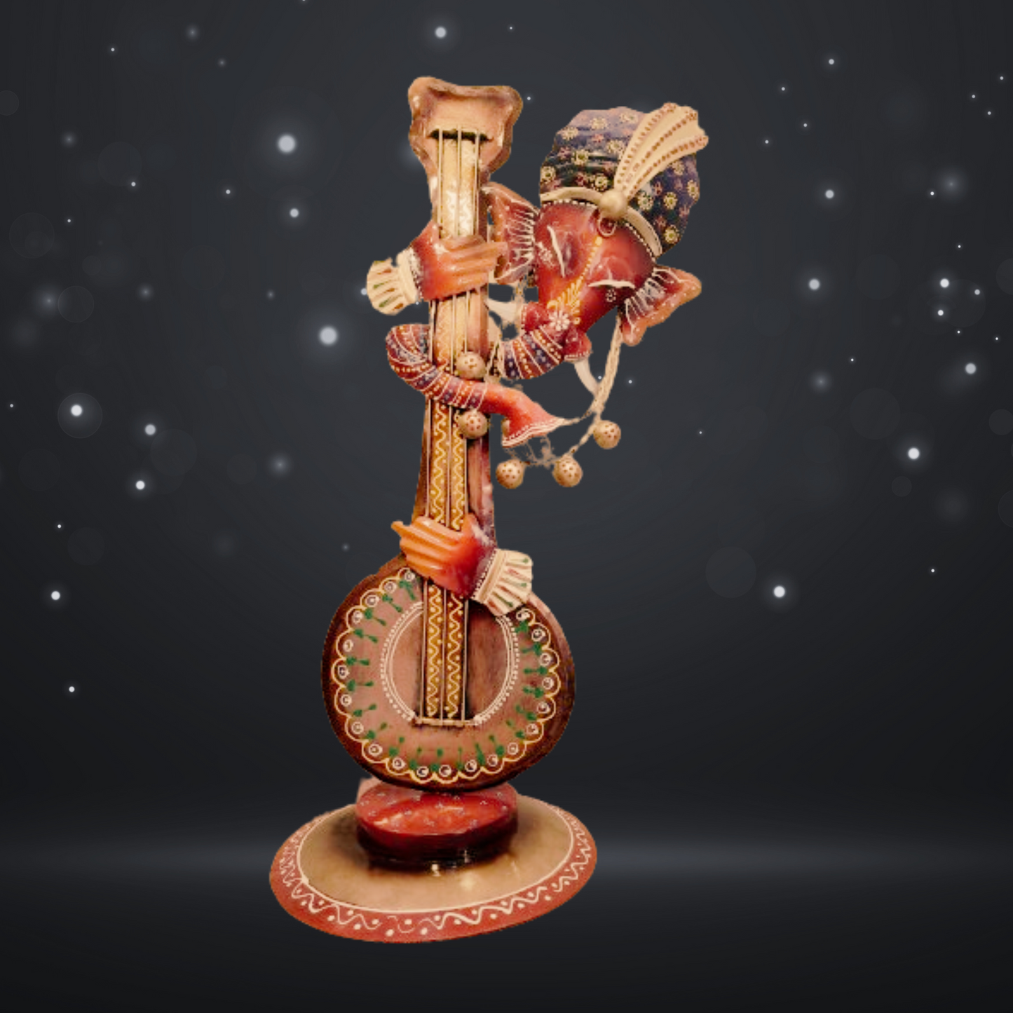 Guitar Ganesha Metallic Home Decor Agiftshop