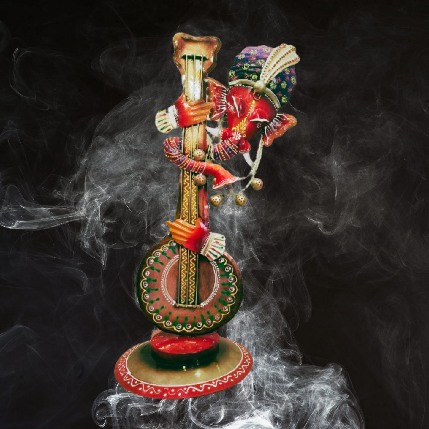 Guitar Ganesha Metallic Home Decor Agiftshop