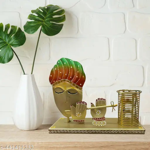 The Sitting Musical Krishna Pen Stand
