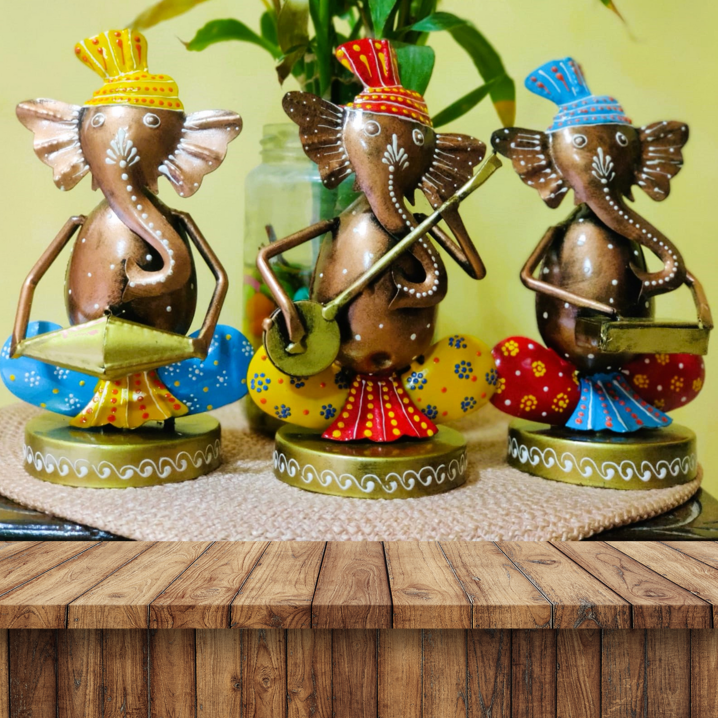 Musical Ganesha Metal Home Decor Agiftshop