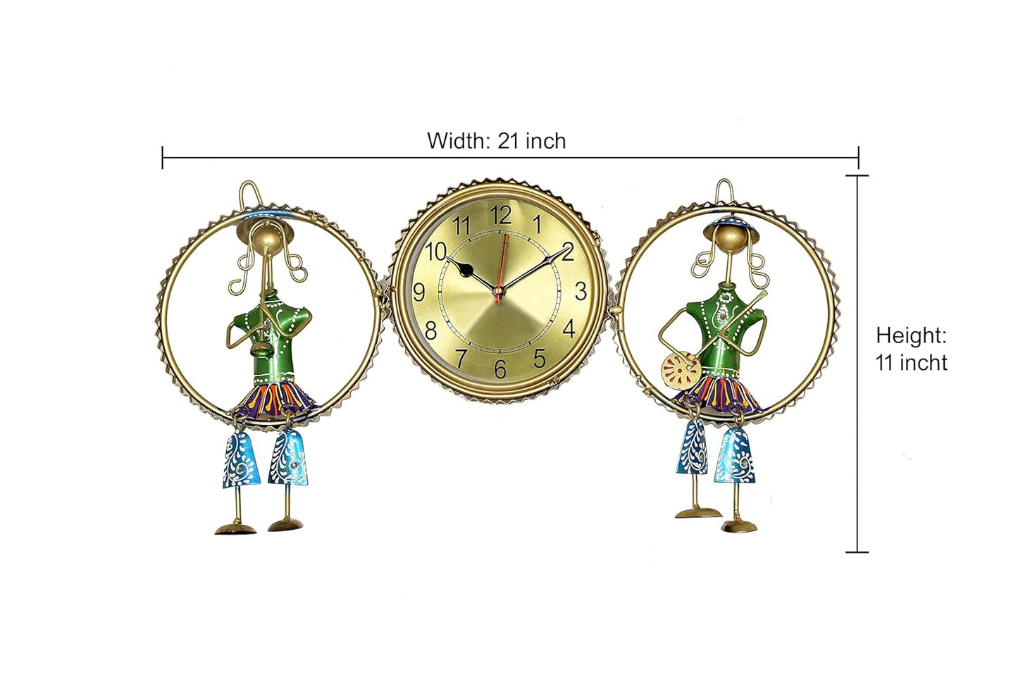 Elegant Musician Wall Clock Hanging - Home Decor