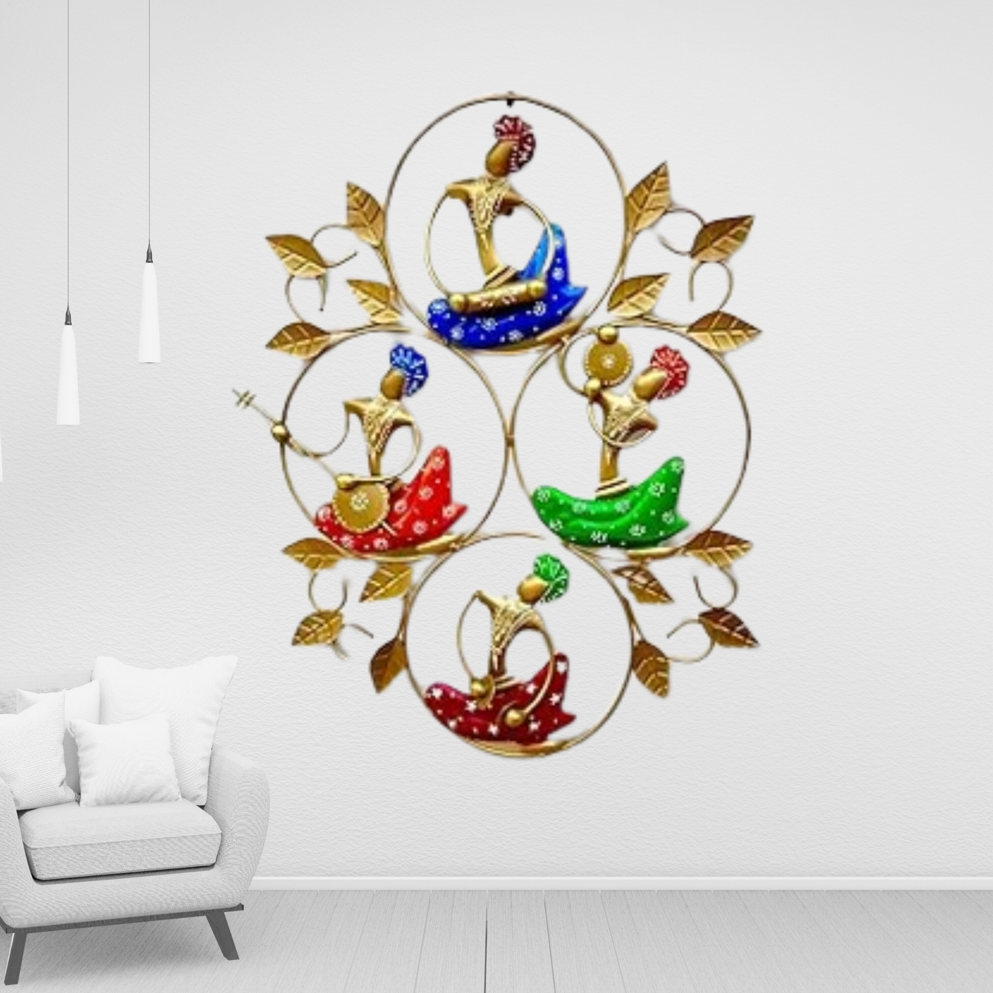 Metal four musician wall art Agiftshop