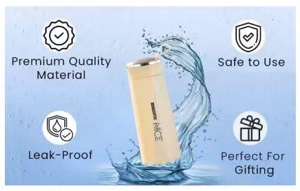Premium NICE Glass Water Bottle - 400ml