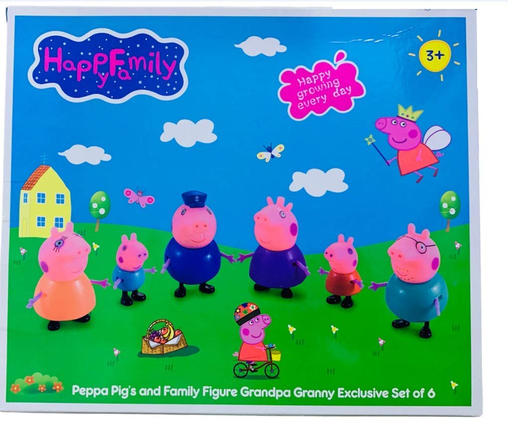 Pig Family Set of 6 β Perfect Gift for Kids!