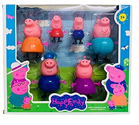 Pig Family Set of 6 β Perfect Gift for Kids!