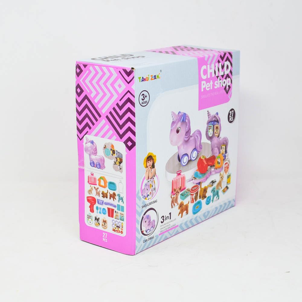 3-in-1 Unicorn Pet Dresser & Grooming Playset β Pretend Play Toy for Kids