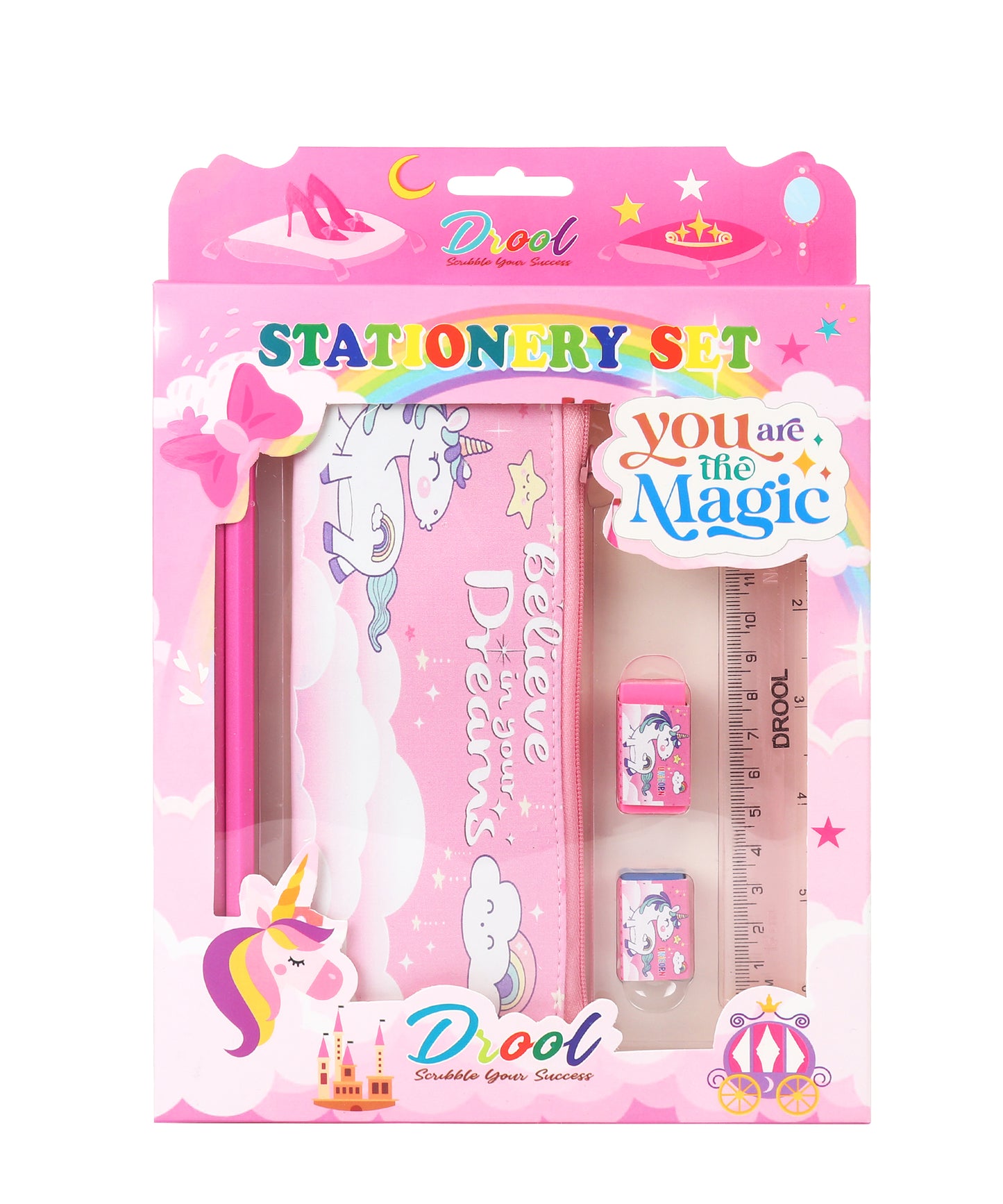 Stationary Set with Pouch - Girls