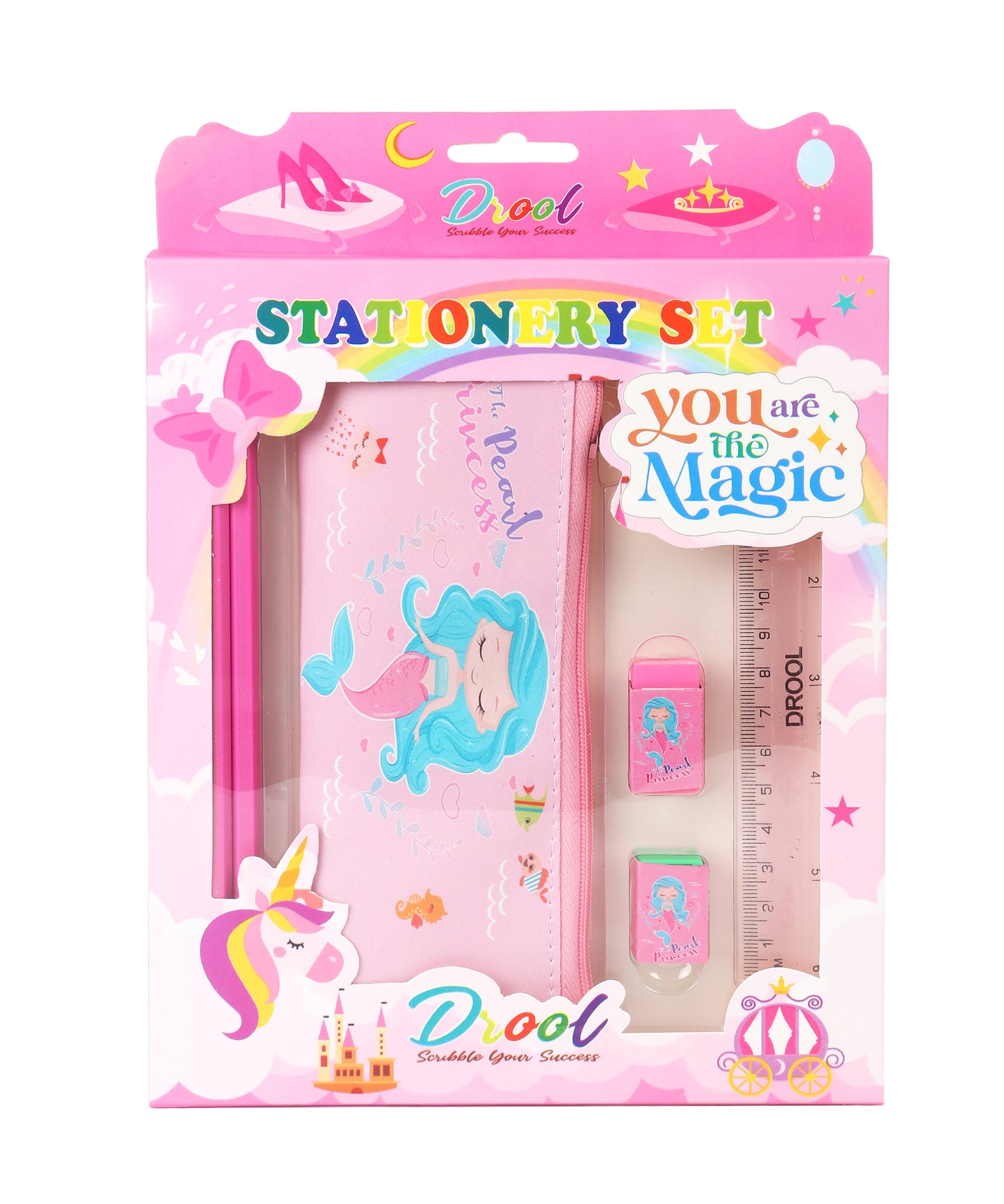 Stationary Set with Pouch - Girls