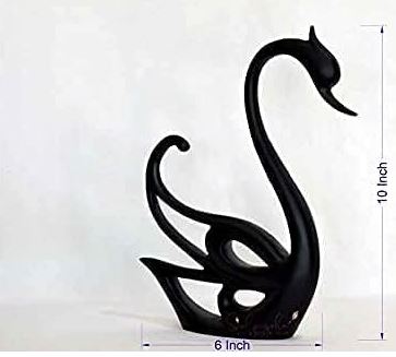 Beautiful Handcrafted Modern Art Swan Pair Polyresin Showpiece