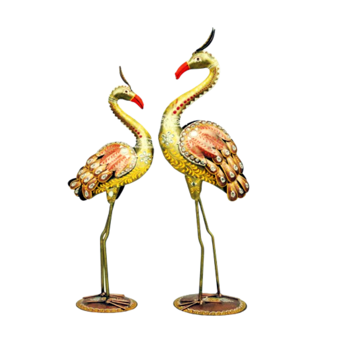 Metal Swan Set of 2