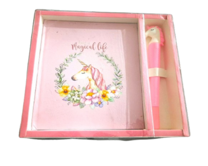 Unicorn Diary Set with Unicorn Character Pen