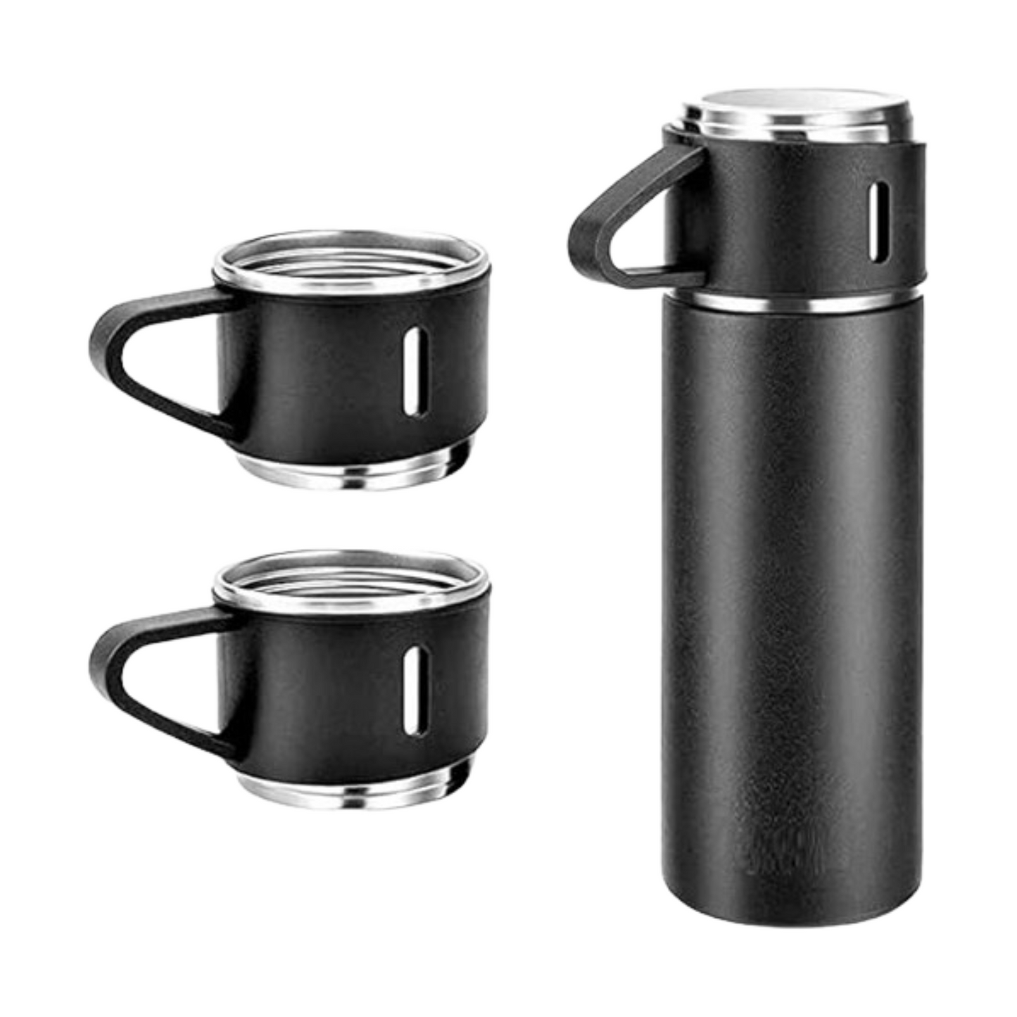 Vaccum Flask Set - Black Agiftshop