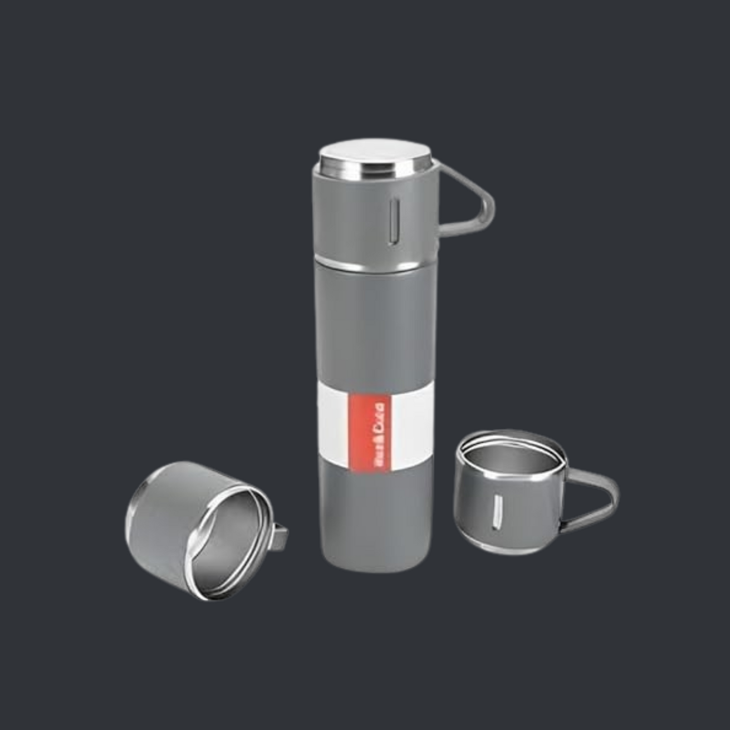 Vaccum Flask Set- Grey Agiftshop