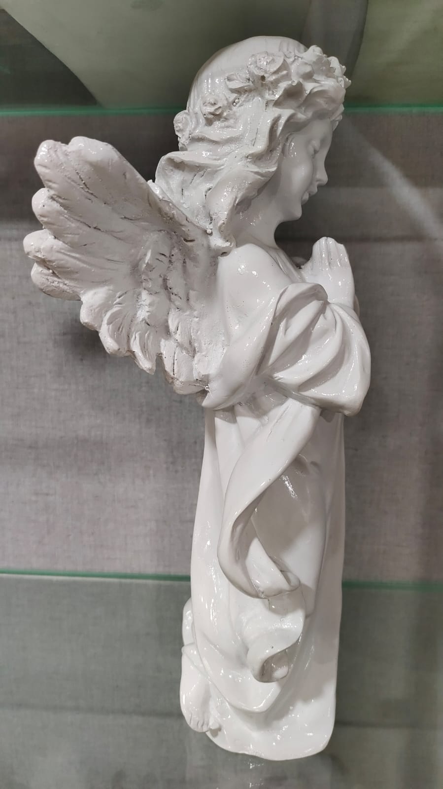 Angel Praying Figurine – 30 cm Polyresin Decorative Showpiece for Home & Garden Decor