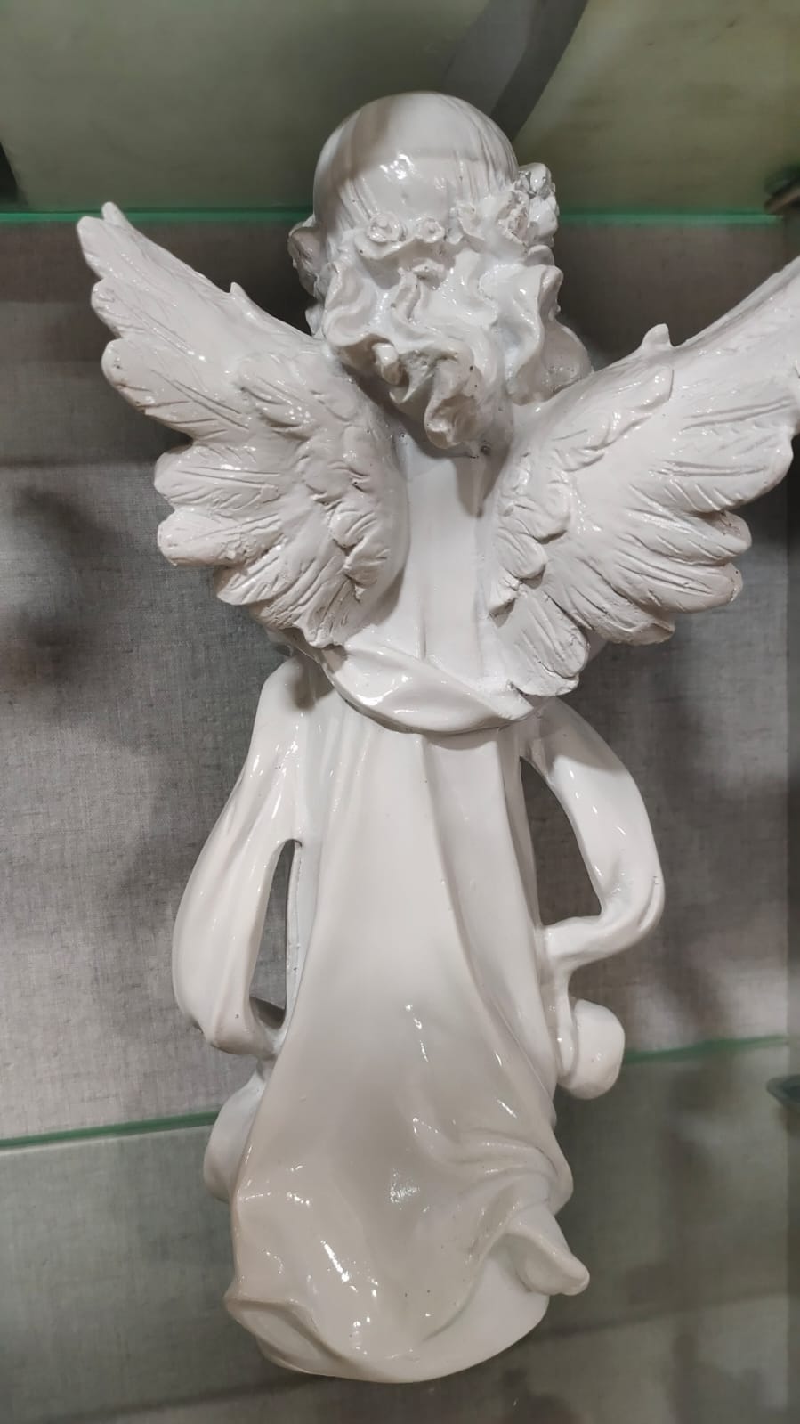 Angel Praying Figurine – 30 cm Polyresin Decorative Showpiece for Home & Garden Decor