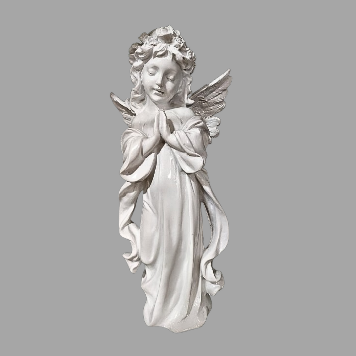 Angel Praying Figurine – 30 cm Polyresin Decorative Showpiece for Home & Garden Decor