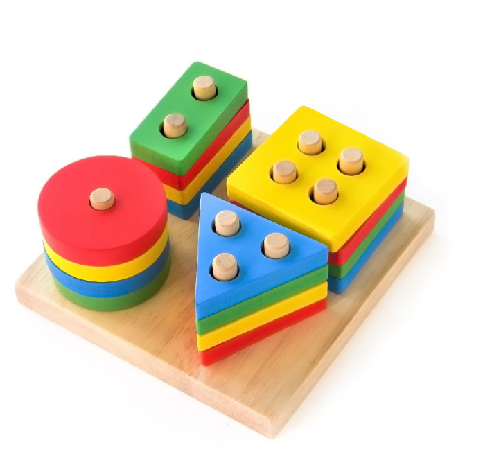 Wooden Shape Stacking Toy