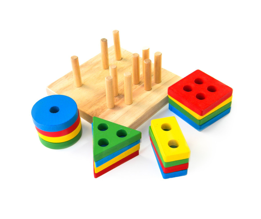 Wooden Shape Stacking Toy