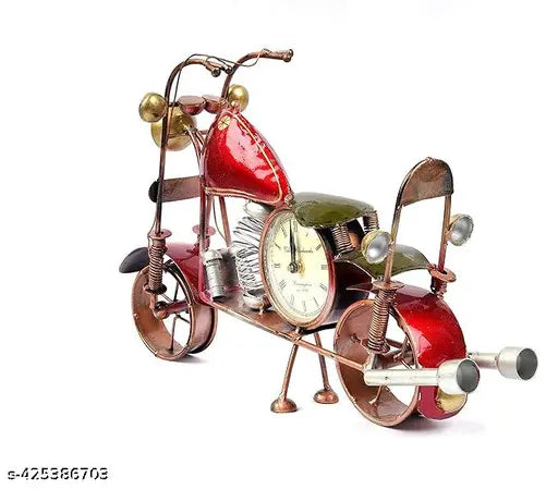 The Bike with Clock Showpiece