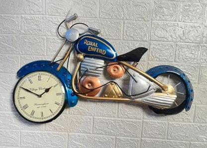 The Stylish Iron Metal Bike Wall Mount Analog Clock