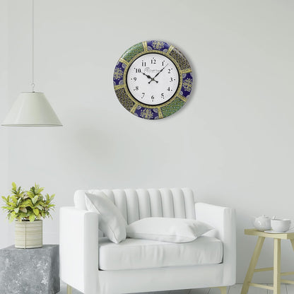 Wall Clock for Home - Handcrafted Floral Design